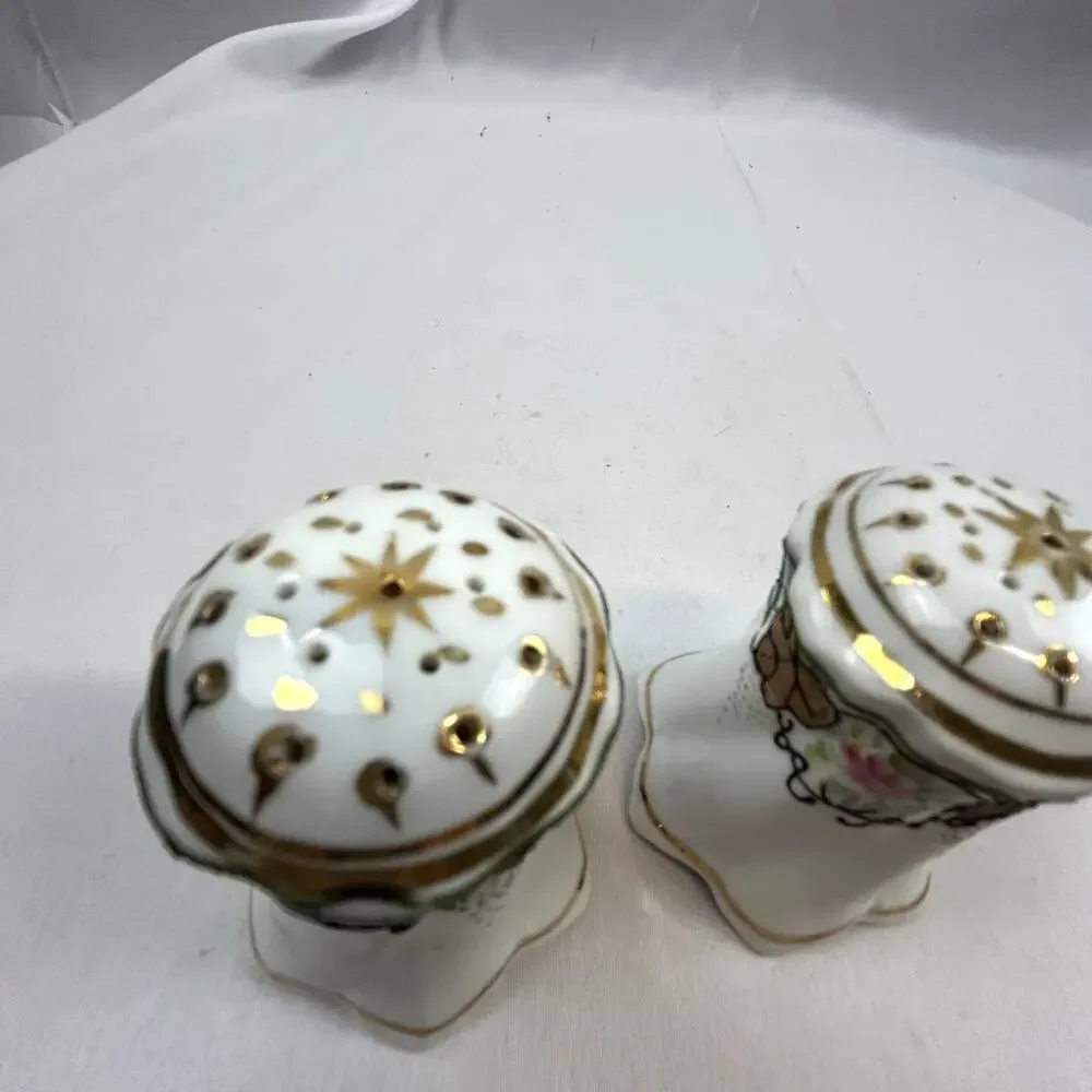 SKU2715 Vintage Royal Sealy Salt & Pepper Shakers Japan Fruit Porcelain 3.5
